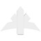 Ekena Millwork Alberta Architectural Grade PVC Gable Bracket, 36"W x 22 1/2"H x 6"D x 6"F, 15/12 Pitch GBP036X23X0606ALB00 - alternate 2